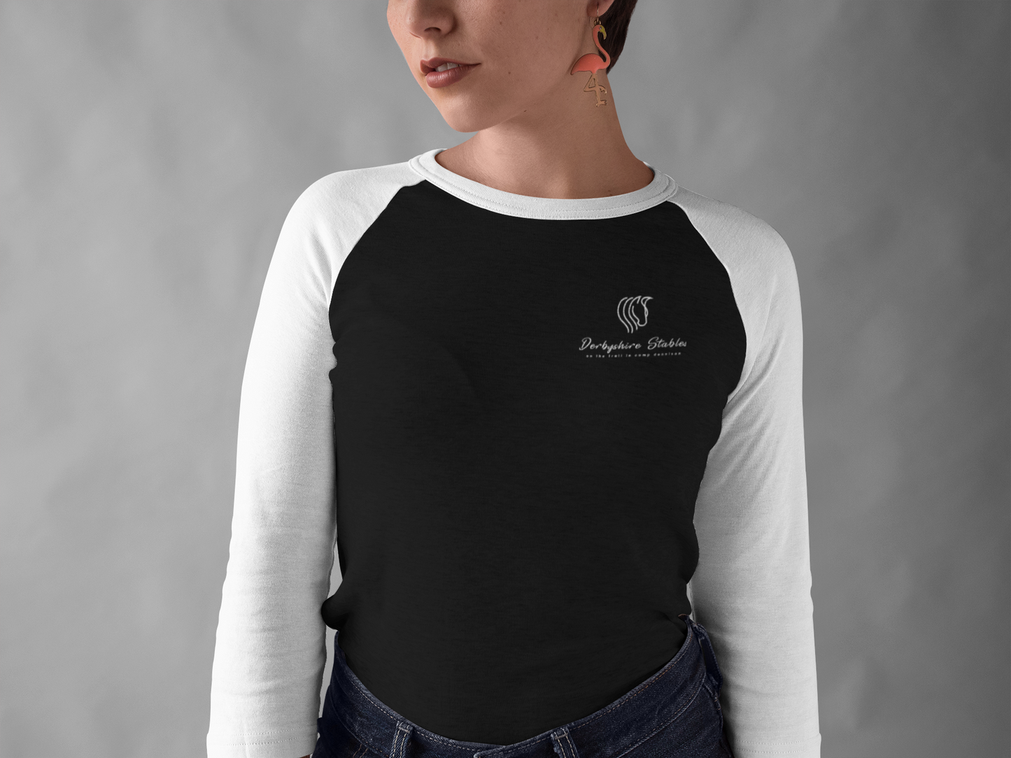 White 3/4 Sleeve - T-Shirt